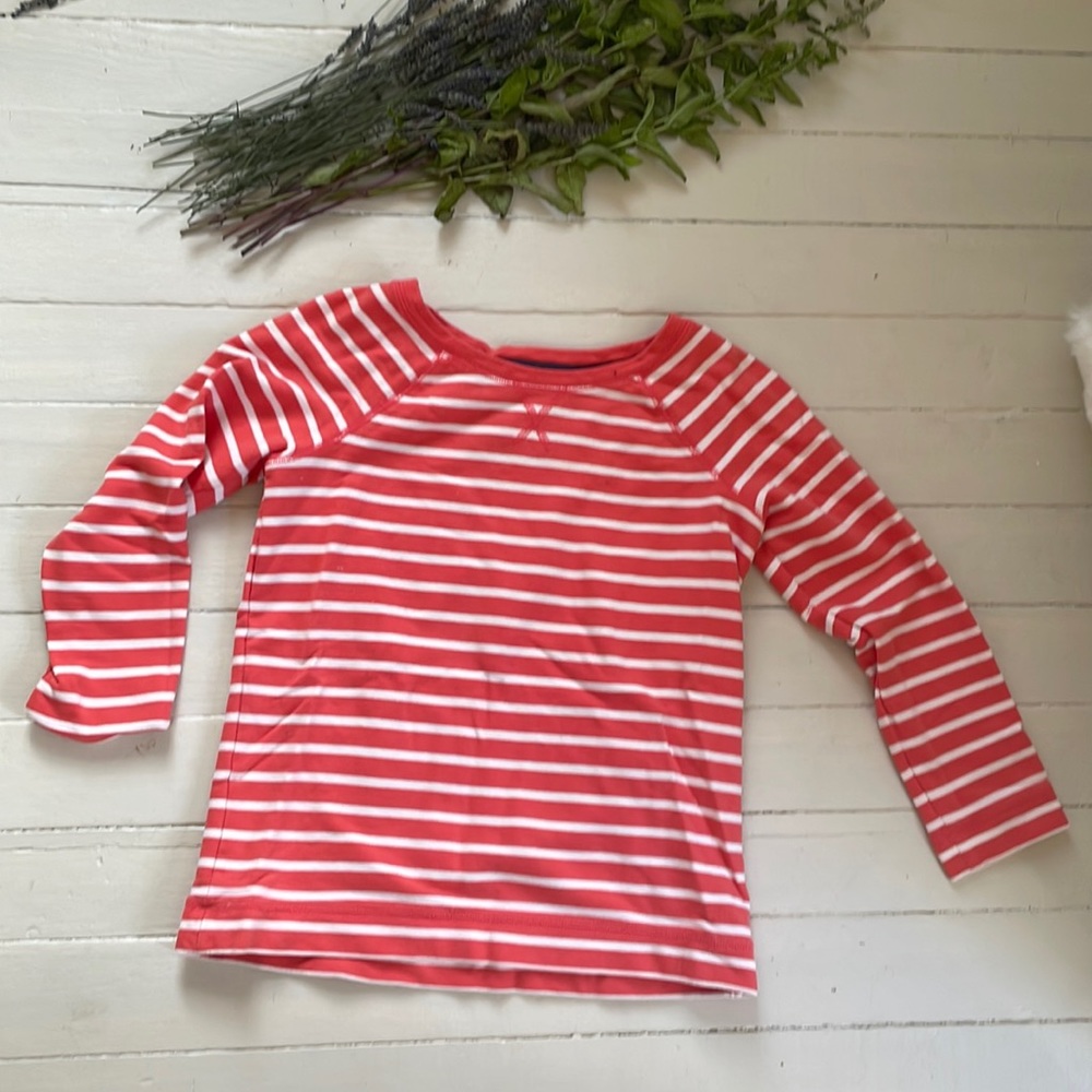 Boden 100% Cotton Striped Sweatshirt - 3/4 sleeves